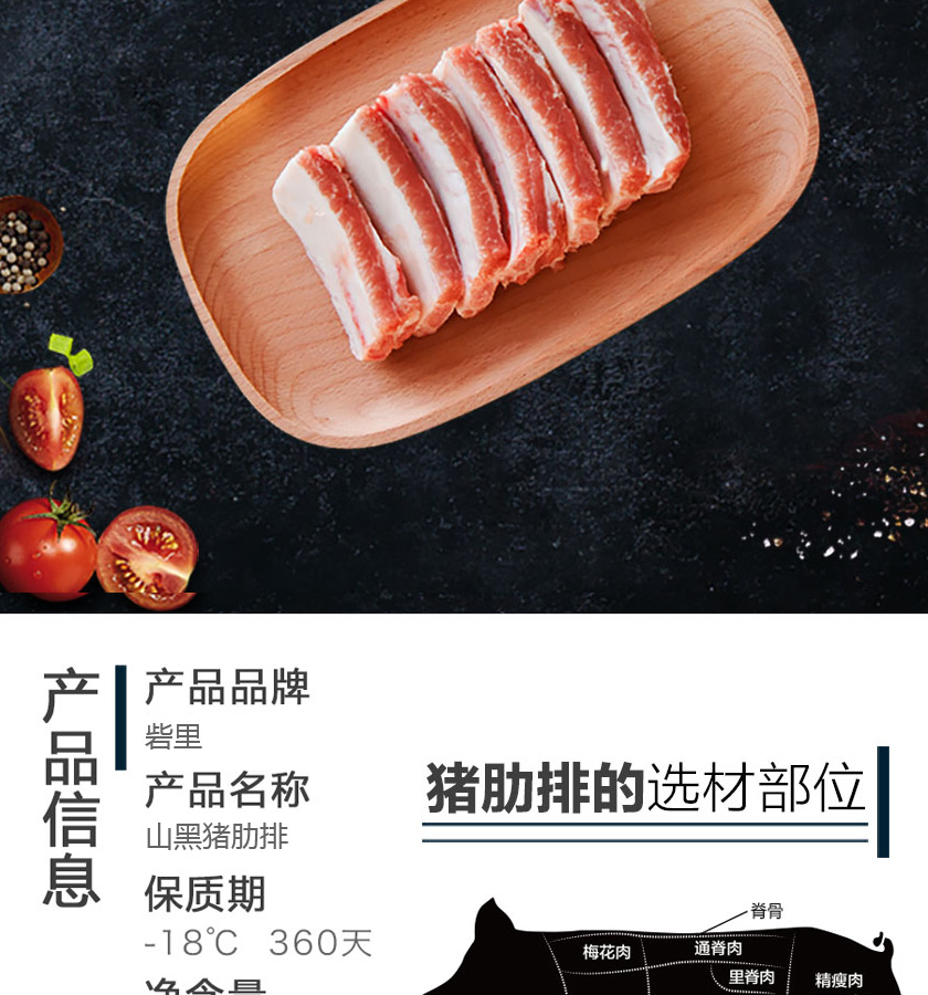 黑豬肋排400g(圖2)